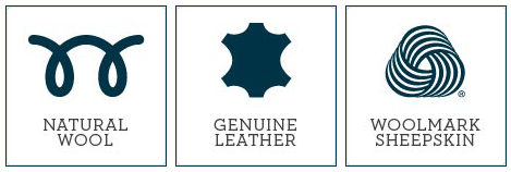 kobi, e-kobi, ikony Natural Wool, Genuine Leather i Woolmark firmy EMU AUSTRALIA