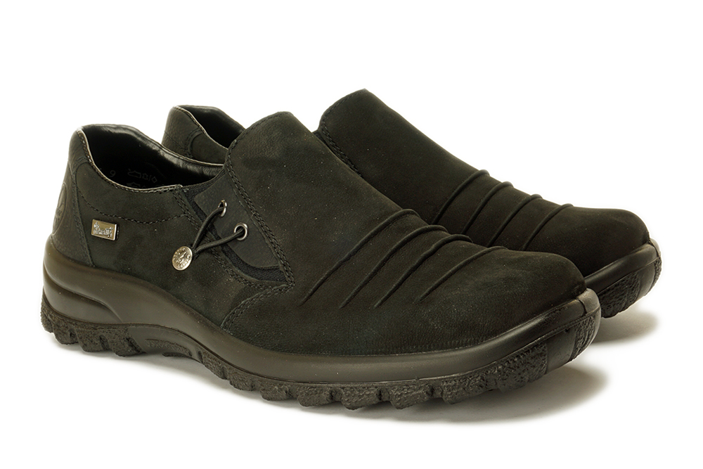 RIEKER L7154-00 black, półbuty damskie, sklep internetowy e-kobi.pl