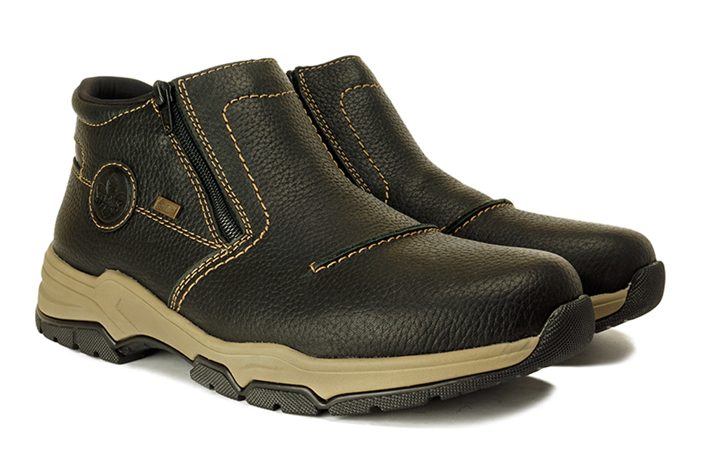 RIEKER TEX B4392-00 black, botki męskie, sklep internetowy e-kobi.pl