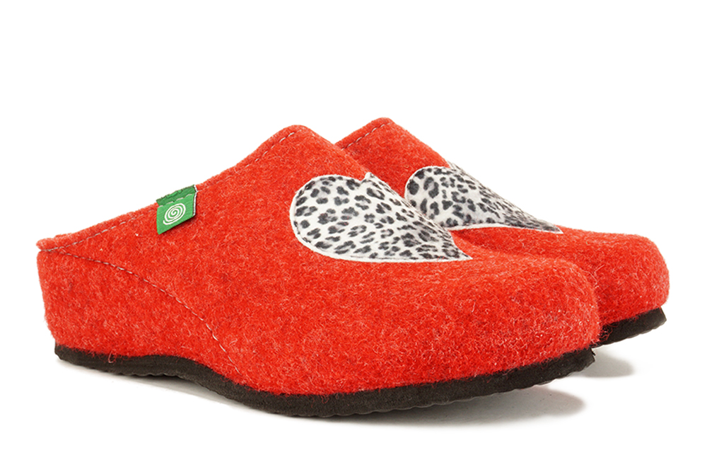 DR. BRINKMANN 330194-4 rot, kapcie damskie, sklep internetowy e-kobi.pl