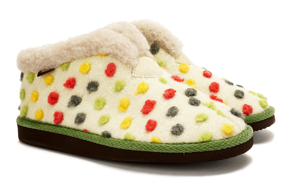 MANITU 340156-8 creme/bunt, kapcie damskie, sklep internetowy e-kobi.pl