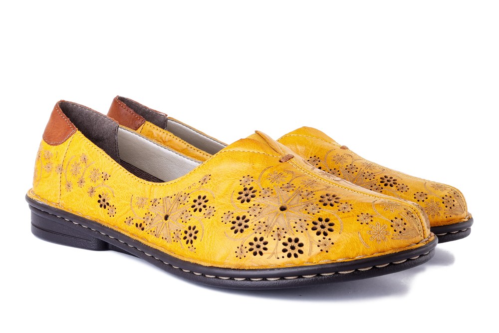 RIEKER 48456-68 yellow, półbuty damskie, sklep internetowy e-kobi.pl