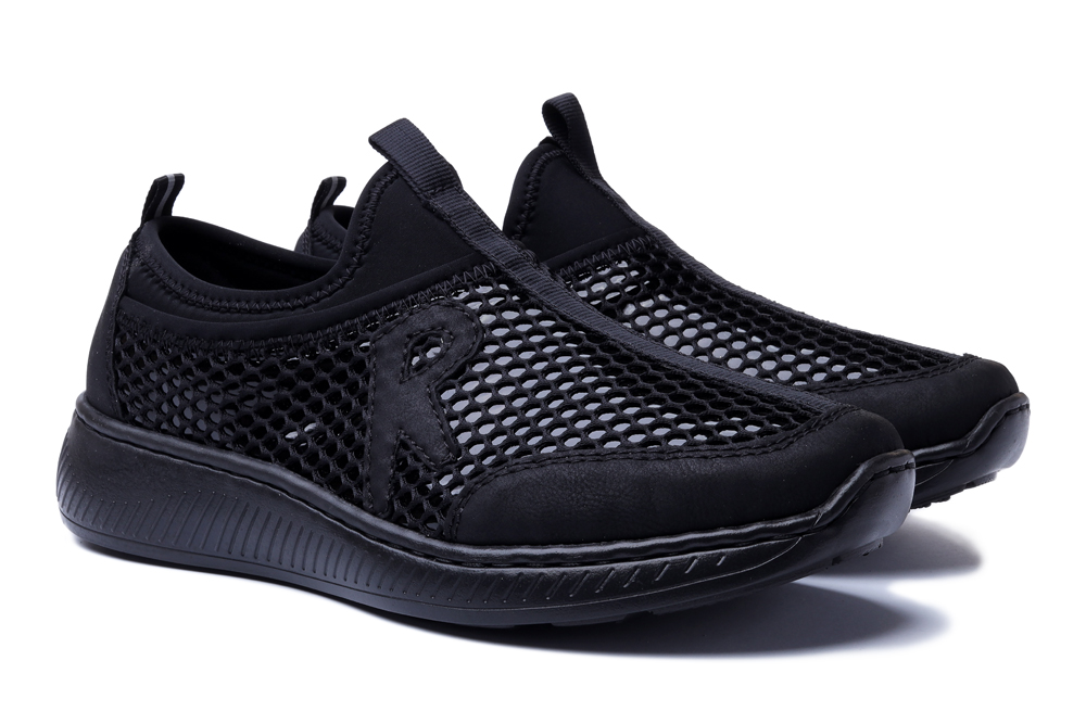 RIEKER N5544-00 black, półbuty damskie, sklep internetowy e-kobi.pl