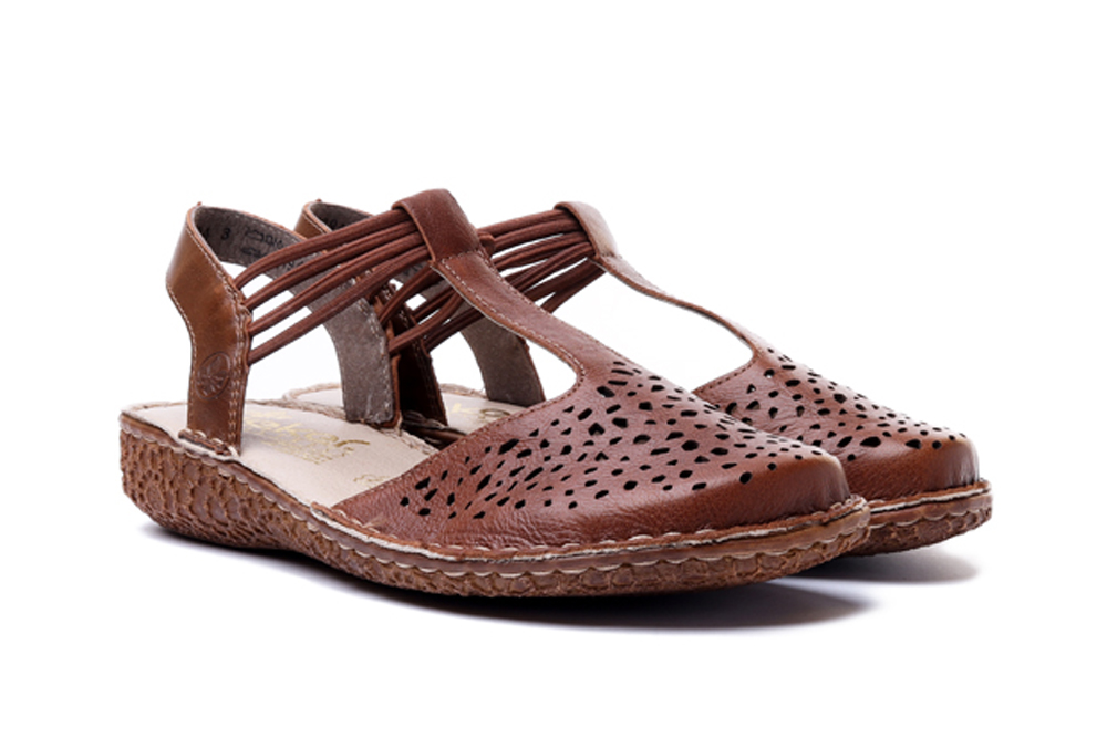 RIEKER M0976-22 brown, sandały damskie, sklep internetowy e-kobi.pl