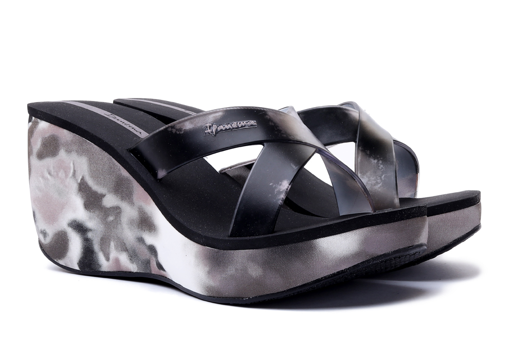 IPANEMA 83071 LIPSTICK STRAPS VII 20766 black/black, klapki damskie, sklep internetowy e-kobi.pl
