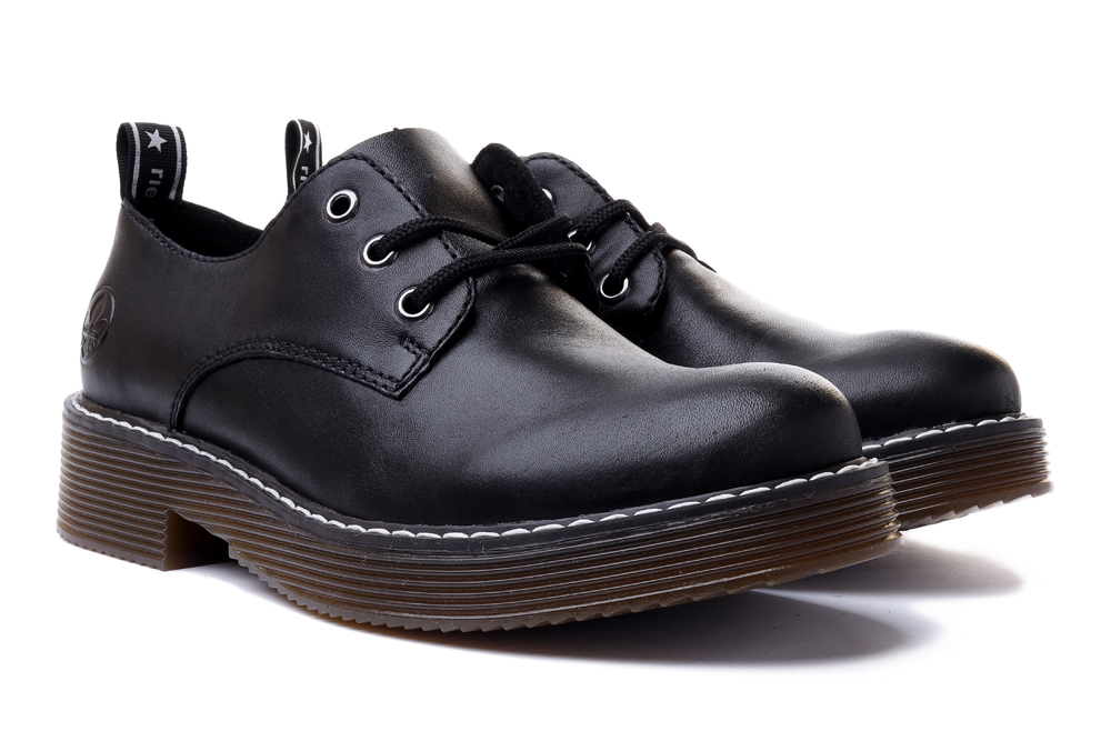 RIEKER Sneaker 50010-00 black, półbuty damskie, sklep internetowy e-kobi.pl