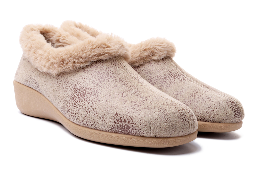 MANITU 340018-08 beige, kapcie damskie, sklep internetowy e-kobi.pl