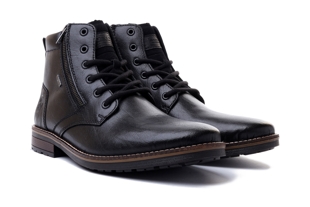 RIEKER TEX 33212-00 black, trzewiki męskie, sklep internetowy e-kobi.pl