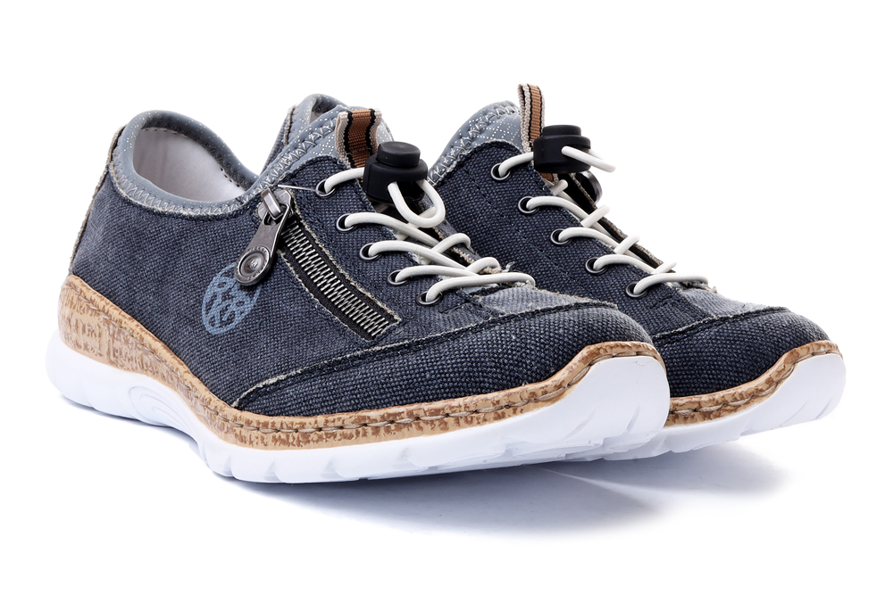 RIEKER SNEAKER N4263-16 blue, półbuty damskie, sklep internetowy e-kobi.pl