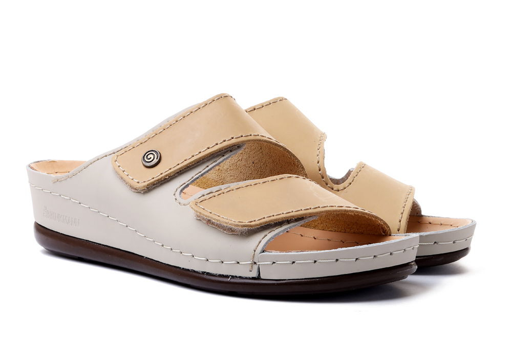 DR. BRINKMANN 708028-8 beige, klapki profilaktyczne damskie, sklep internetowy e-kobi.pl