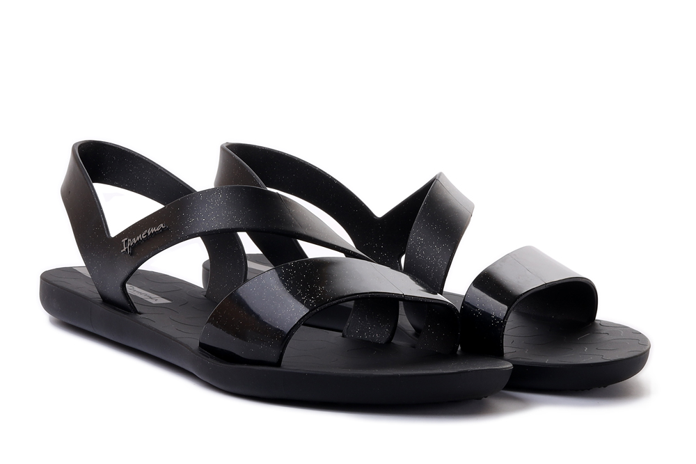 IPANEMA VIBE Sandal Fem 82429 black/glitter black, sandały damskie, sklep internetowy e-kobi.pl