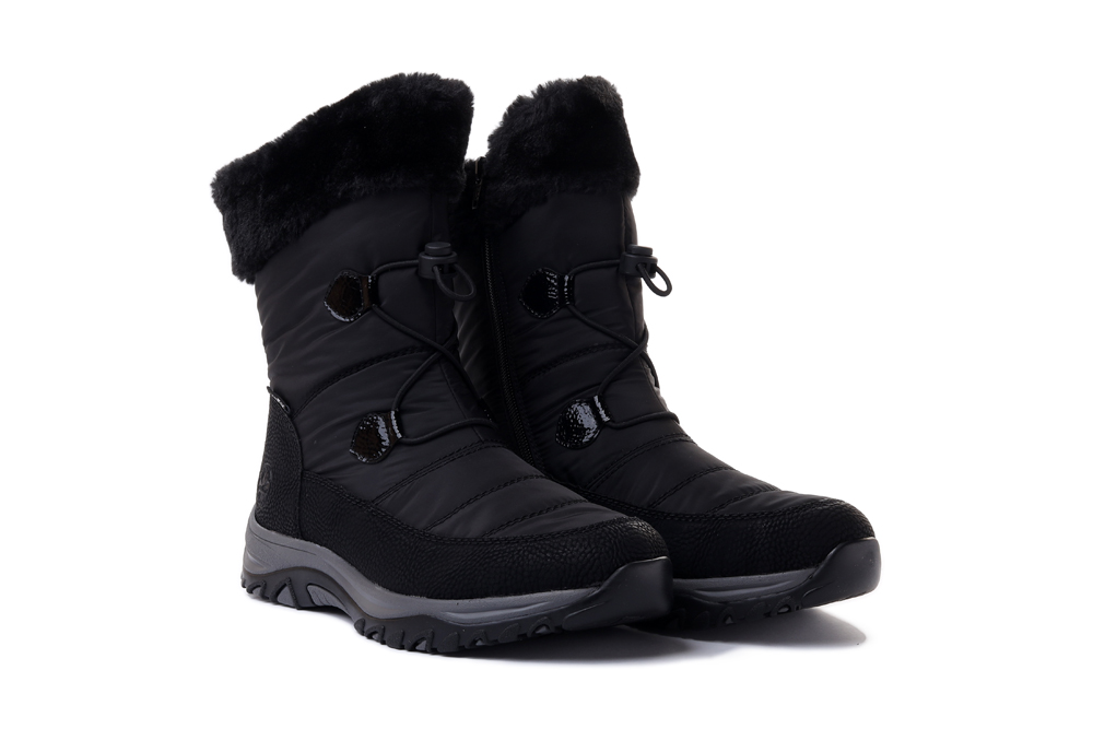 RIEKER TEX M9683-00 black, śniegowce damskie, sklep internetowy e-kobi.pl