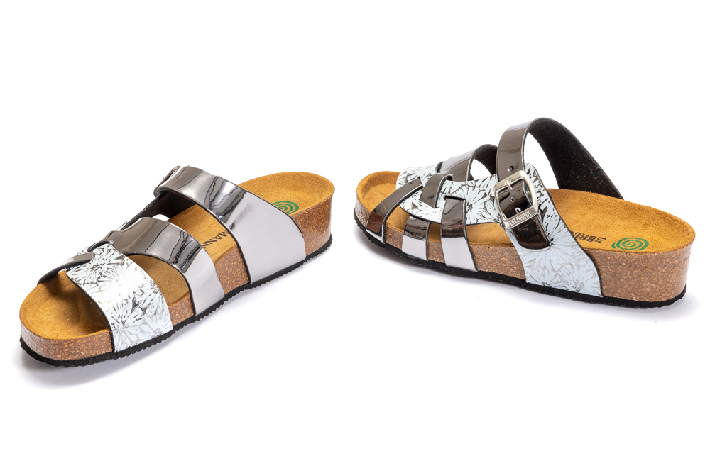 DR. BRINKMANN 701288-92 silber, klapki damskie, sklep internetowy e-kobi.pl