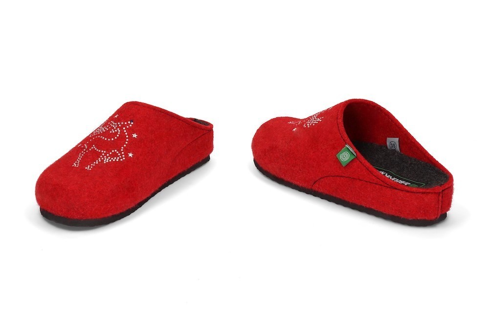 DR. BRINKMANN 320539-4 rot, kapcie damskie, sklep internetowy e-kobi.pl