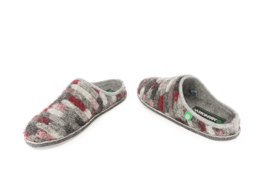 DR. BRINKMANN 320617-9 grau/lila, kapcie damskie, sklep internetowy e-kobi.pl